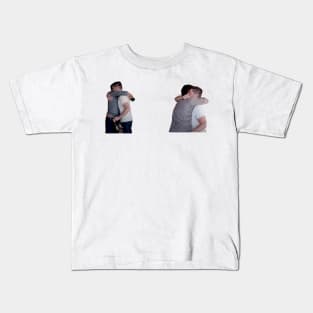 j2 and cockles hugs jared and jensen misha and jensen hugs supernatural Kids T-Shirt